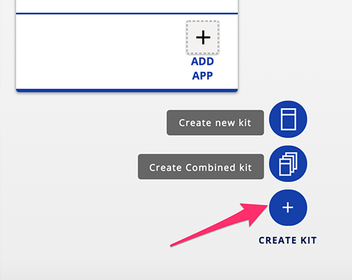 Create kit menu