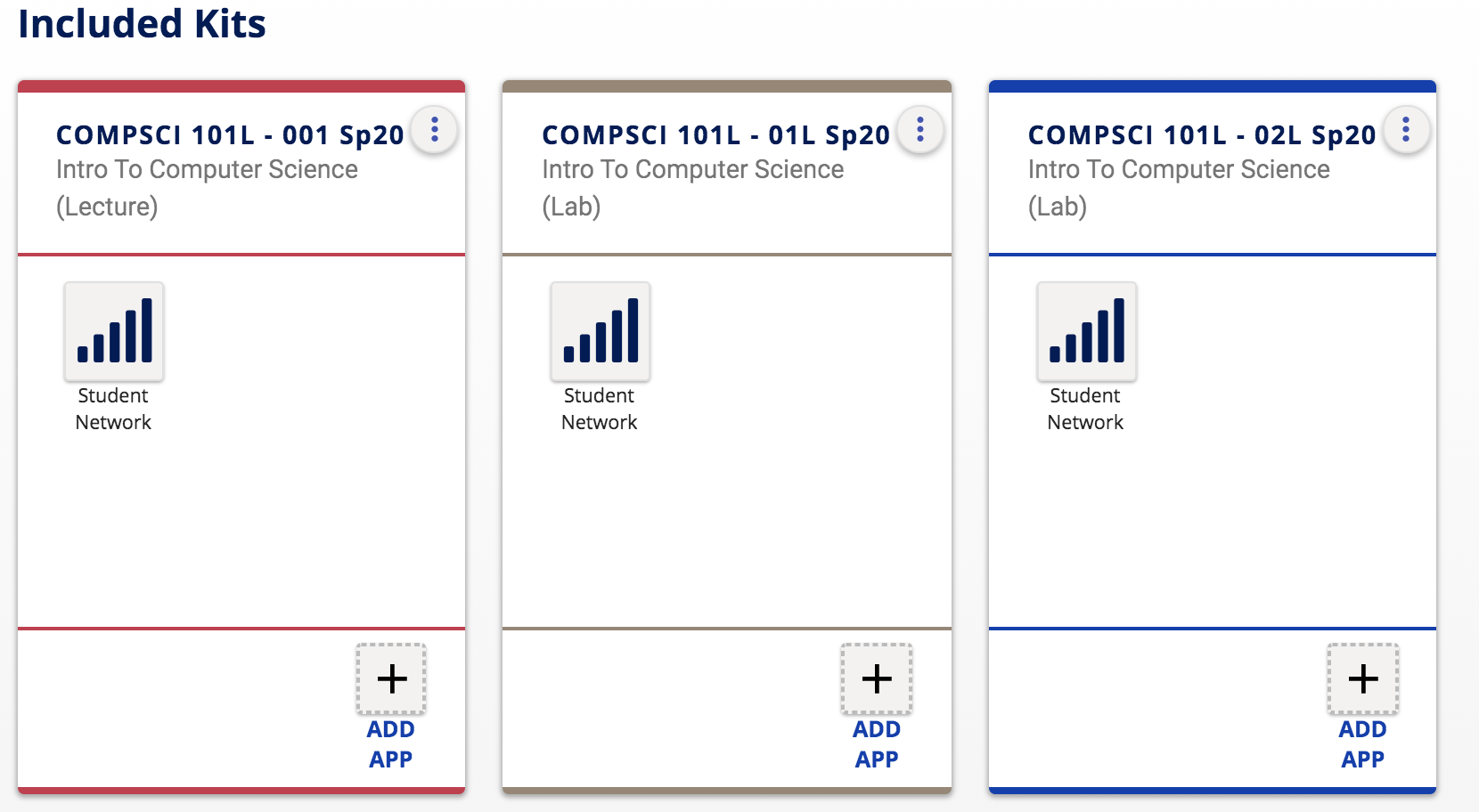 kit menu